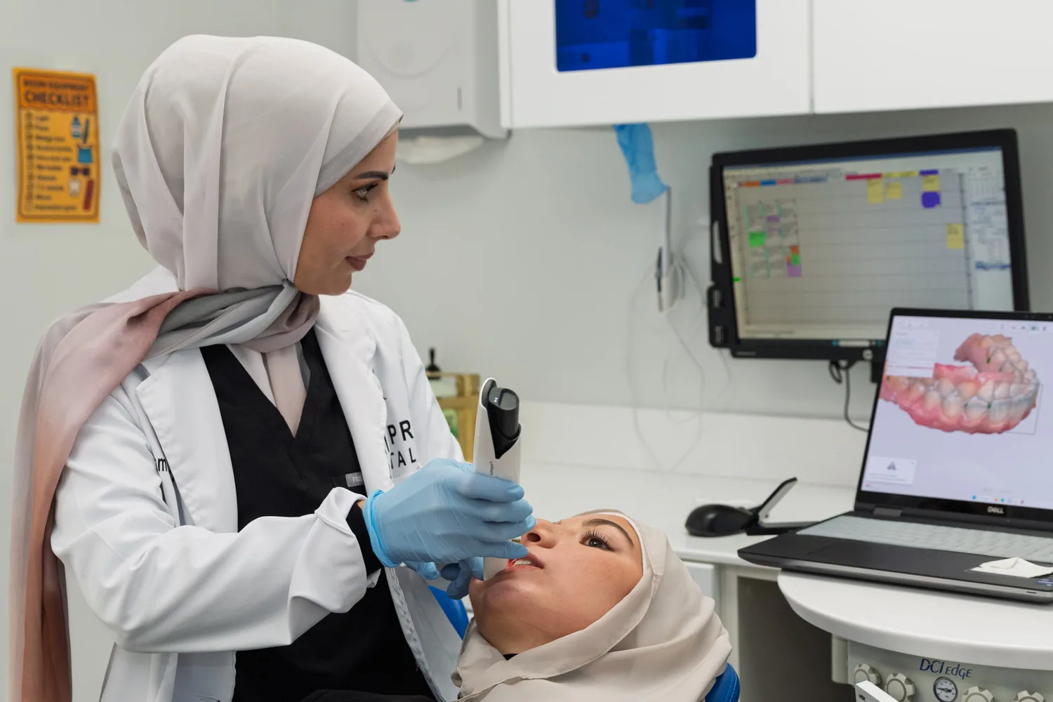 A SmilePro Dental clinician at work in Dearborn Heights, Michigan