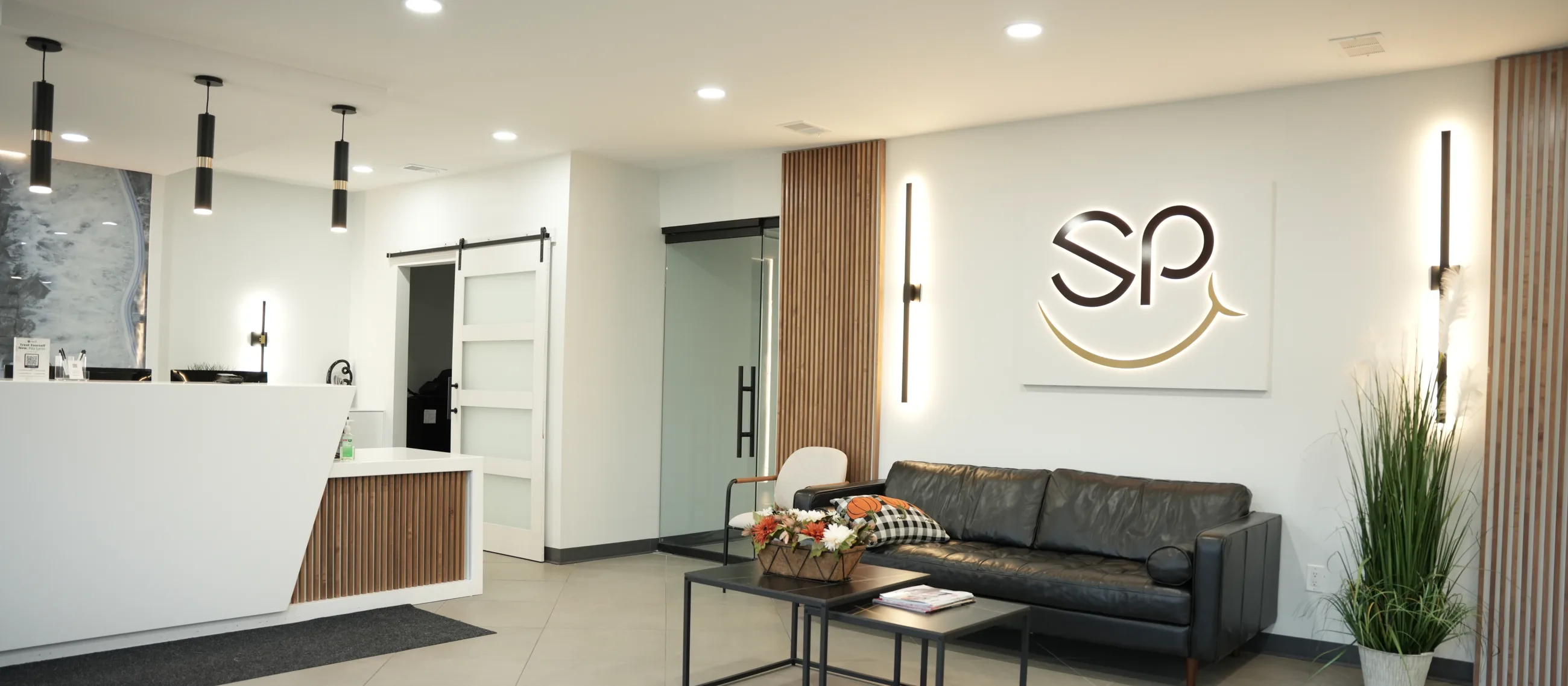 The waiting lounge at SmilePro Dental